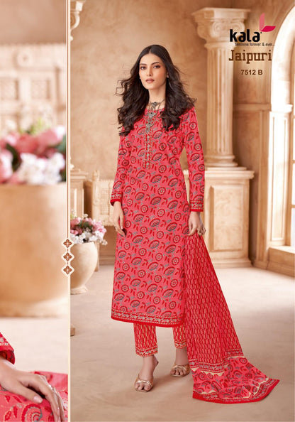 Jaipuri Vol 7 Kala Cotton Dress Material Wholesale