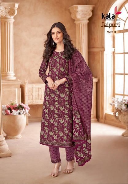 Jaipuri Vol 7 Kala Cotton Dress Material Wholesale
