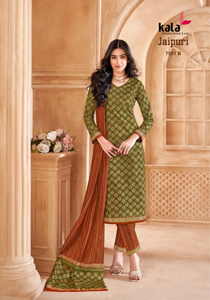 Jaipuri Vol 7 Kala Cotton Dress Material Wholesale