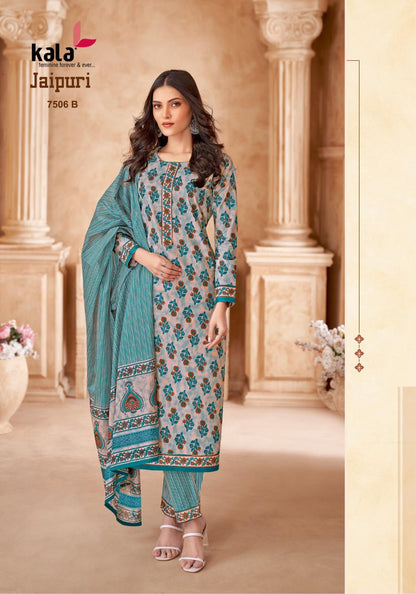 Jaipuri Vol 7 Kala Cotton Dress Material Wholesale