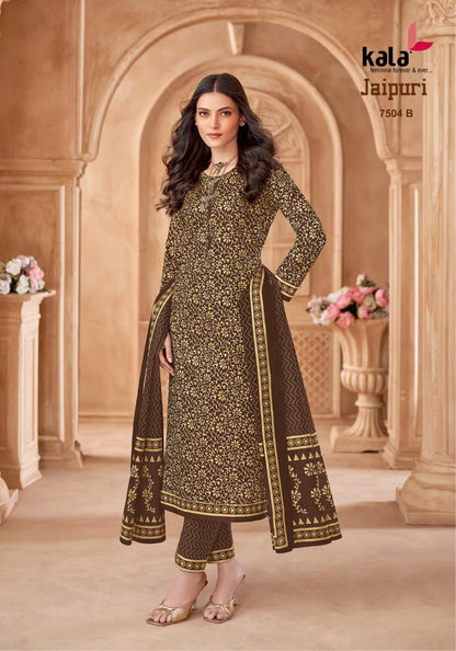Jaipuri Vol 7 Kala Cotton Dress Material Wholesale