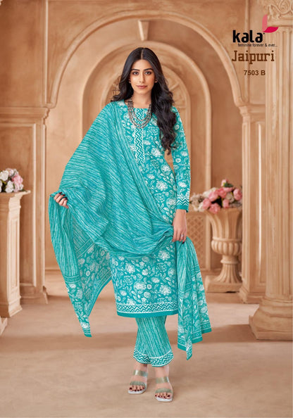 Jaipuri Vol 7 Kala Cotton Dress Material Wholesale