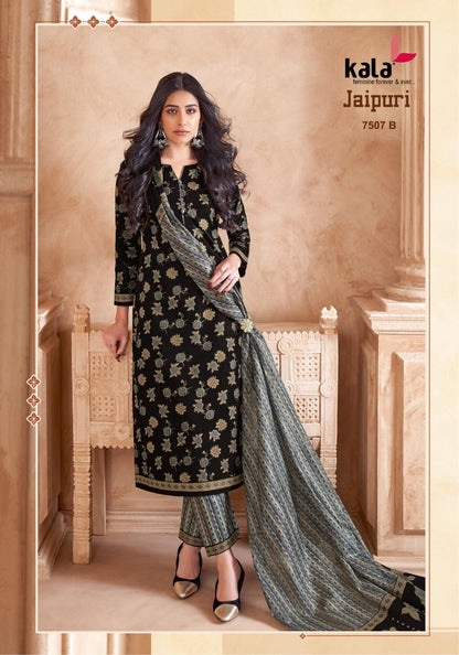 Jaipuri Vol 7 Kala Cotton Dress Material Wholesale