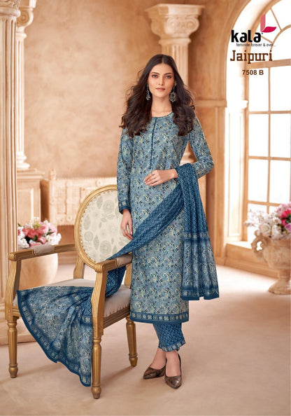 Jaipuri Vol 7 Kala Cotton Dress Material Wholesale