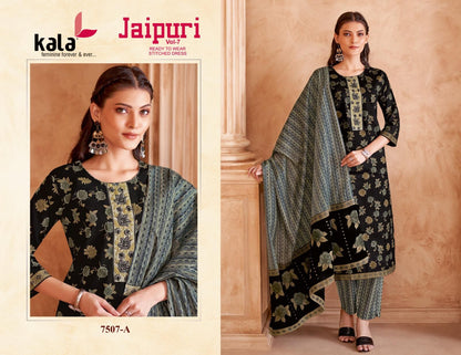 Jaipuri Vol 7 Kala Cotton Readymade Cotton Pant Suits Manufacturer