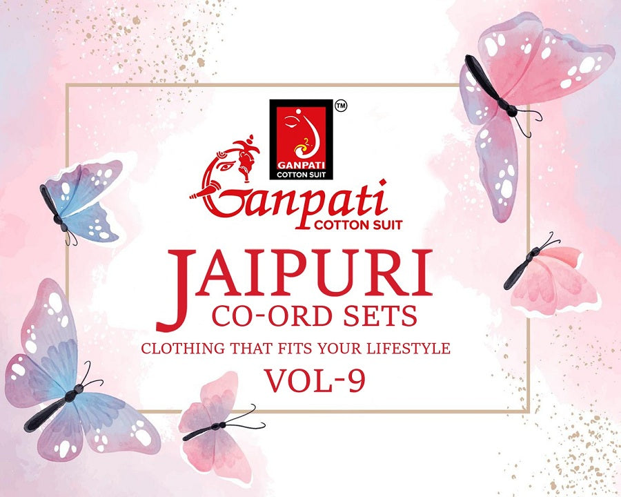 Jaipuri Vol 9 Ganpati Cotton Cotton Co Ord Set