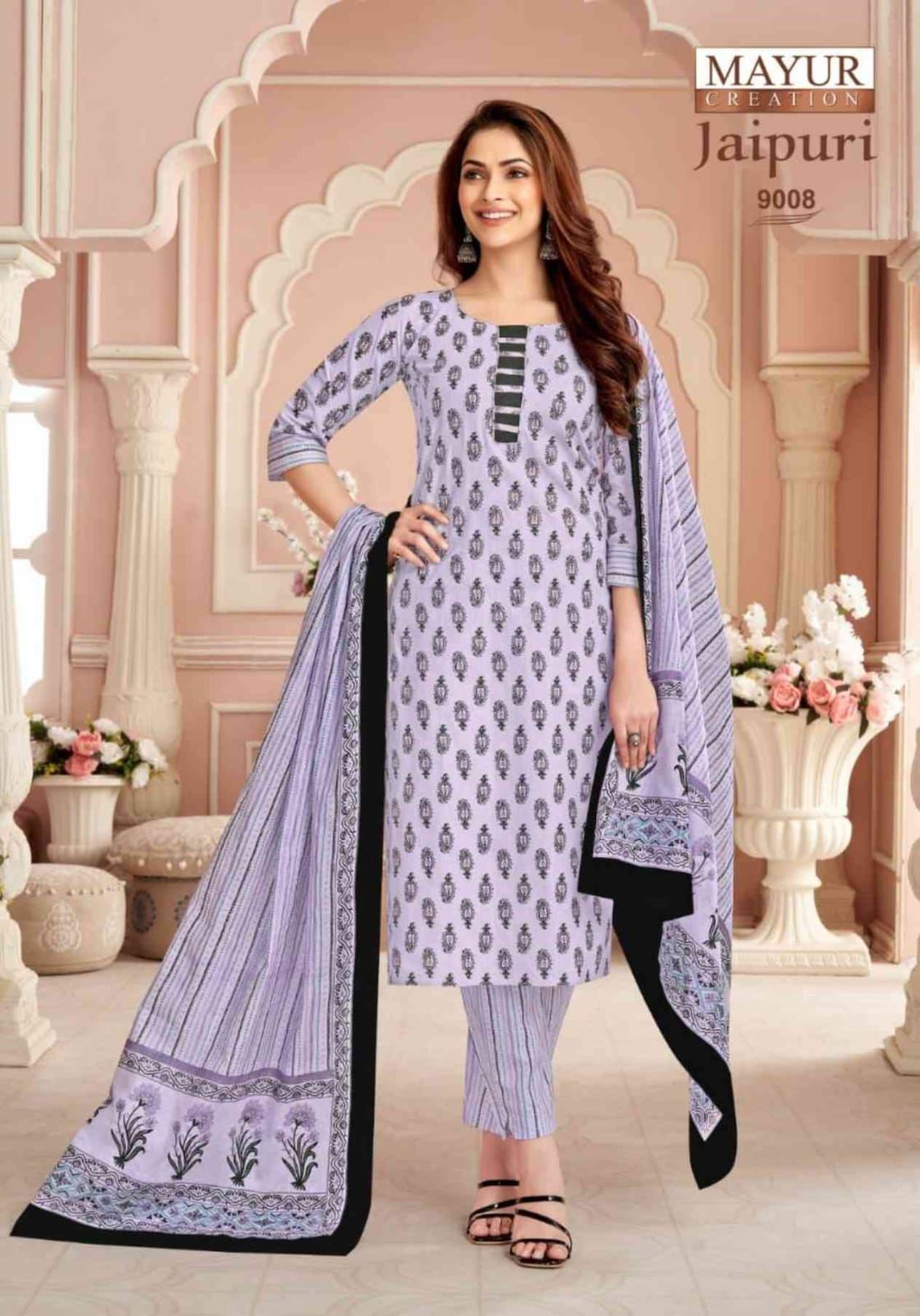 Jaipuri Vol 9 Mayur Creation Cotton Dress Material Supplier India
