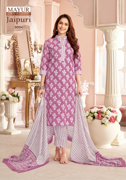 Jaipuri Vol 9 Mayur Creation Readymade Cotton Pant Suits Wholesale Price
