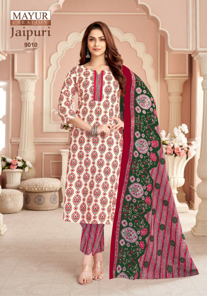 Jaipuri Vol 9 Mayur Creation Readymade Cotton Pant Suits Wholesale Price