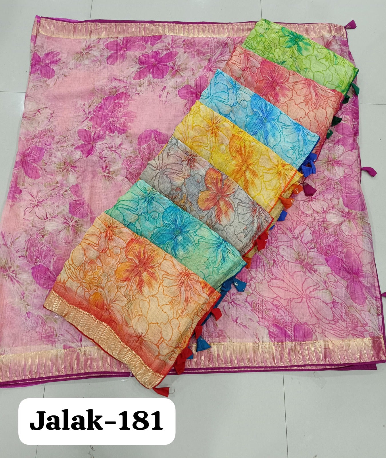Jalak 181 Kalpveli Chiffon Sarees