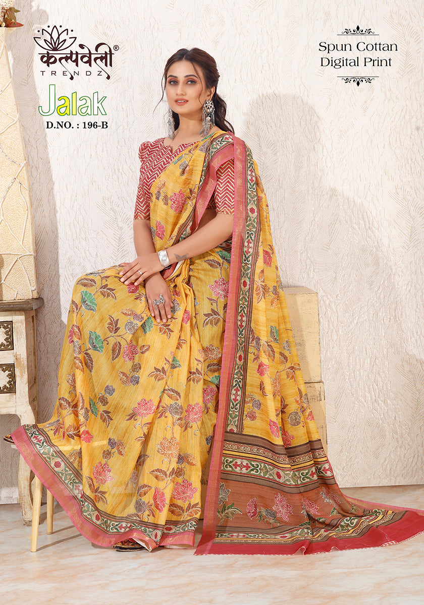 Jalak 196 Kalpveli Spun Cotton Sarees