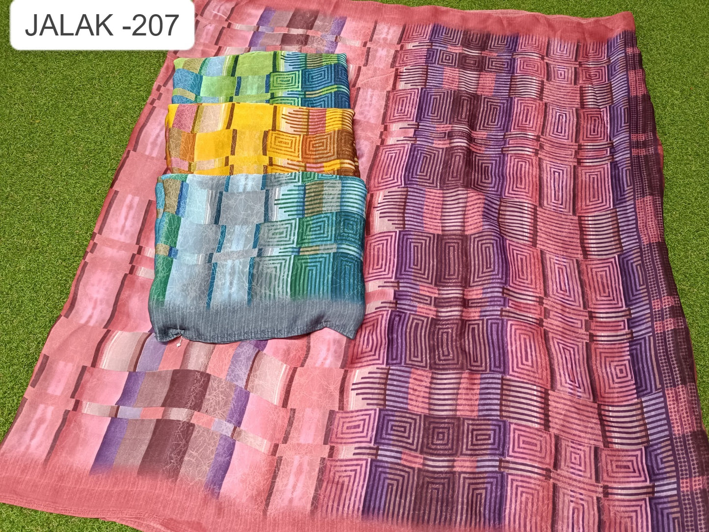 Jalak 207 Kalpveli Satin Georgette Sarees