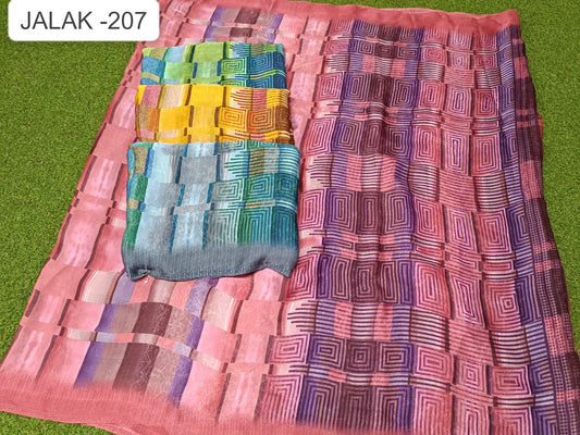 Jalak 207 Kalpveli Satin Georgette Sarees