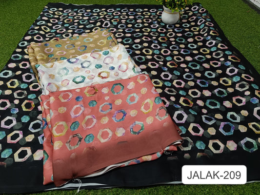 Jalak 209 Kalpveli Satin Georgette Sarees Supplier Ahmedabad