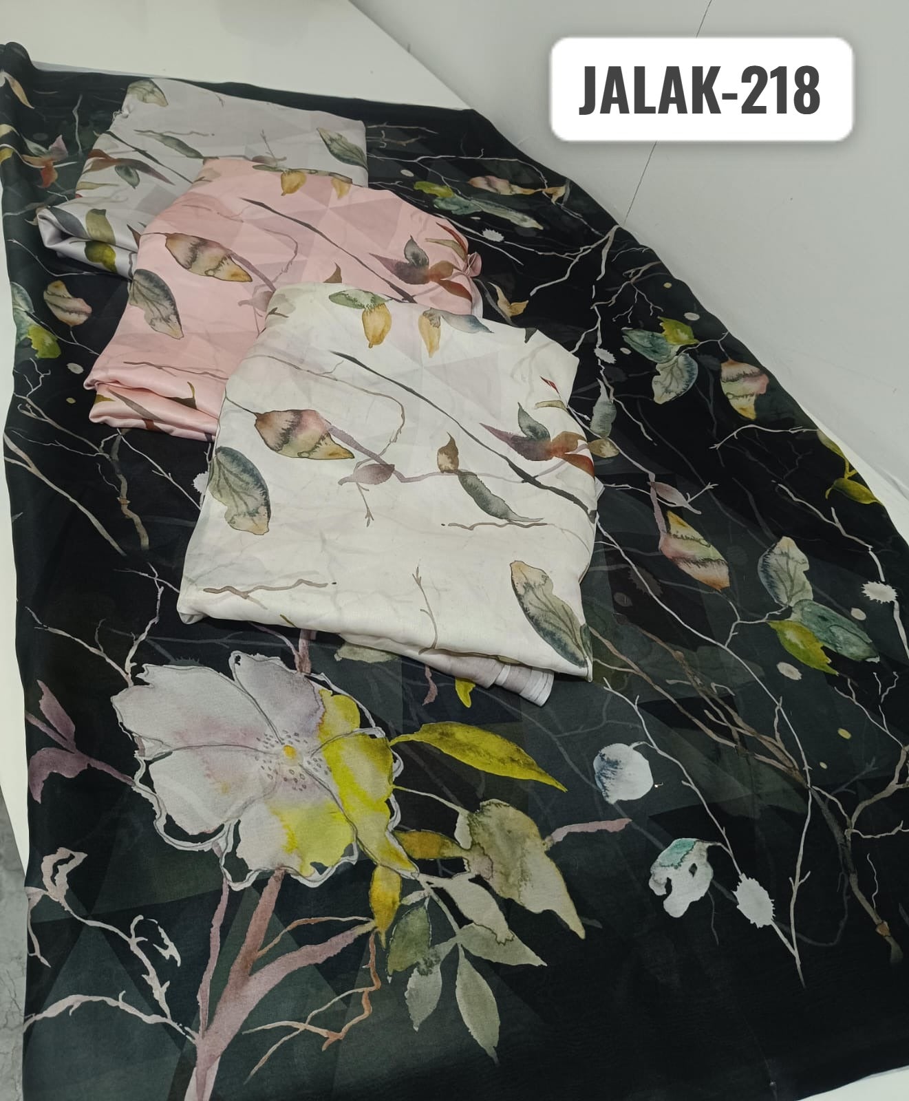 Jalak 218 Kalpveli Satin Georgette Sarees Manufacturer