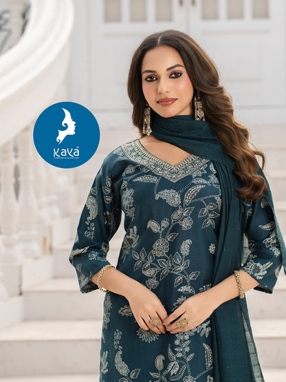 Jalpari Kaya Vertican Readymade Pant Style Suits Wholesale Price