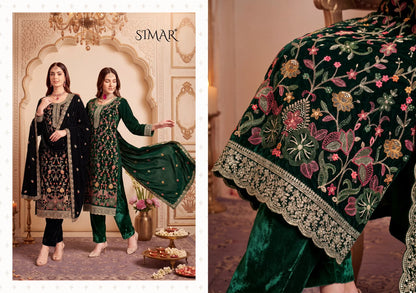 Jalsa Simar Velvet Suits Wholesaler India
