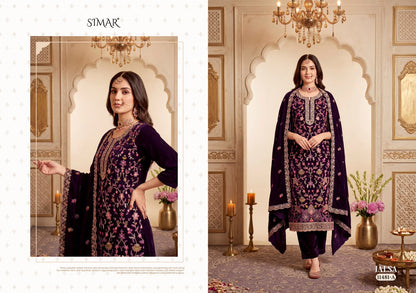 Jalsa Simar Velvet Suits Wholesaler India