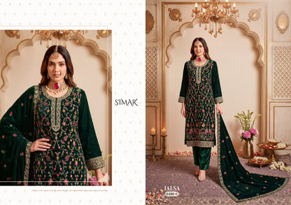 Jalsa Simar Velvet Suits Wholesaler India