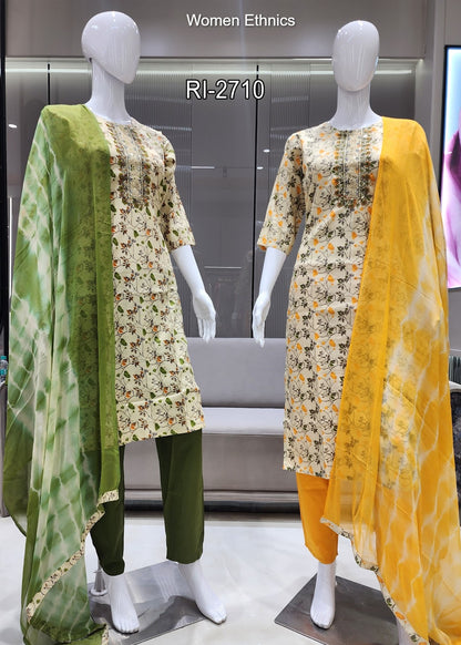 Jam Cotton 0325 Women Ethnics Readymade Pant Style Suits Exporter Gujarat