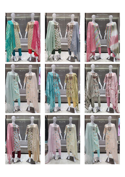 Jam Cotton 050425 Women Ethnics Readymade Pant Style Suits Supplier Ahmedabad