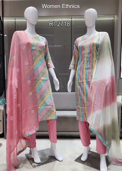 Jam Cotton 050425 Women Ethnics Readymade Pant Style Suits Supplier Ahmedabad