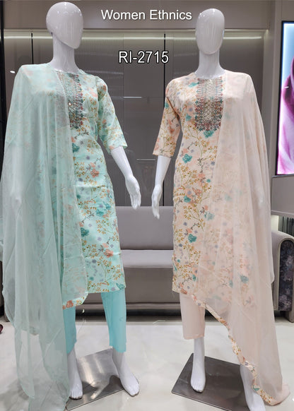 Jam Cotton 050425 Women Ethnics Readymade Pant Style Suits Supplier Ahmedabad