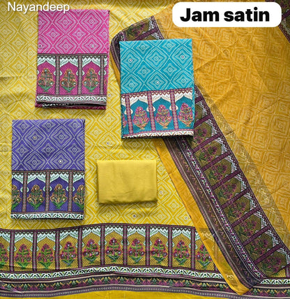 Jam Satin 2025 Nayandeep Salwar Suits Manufacturer Gujarat