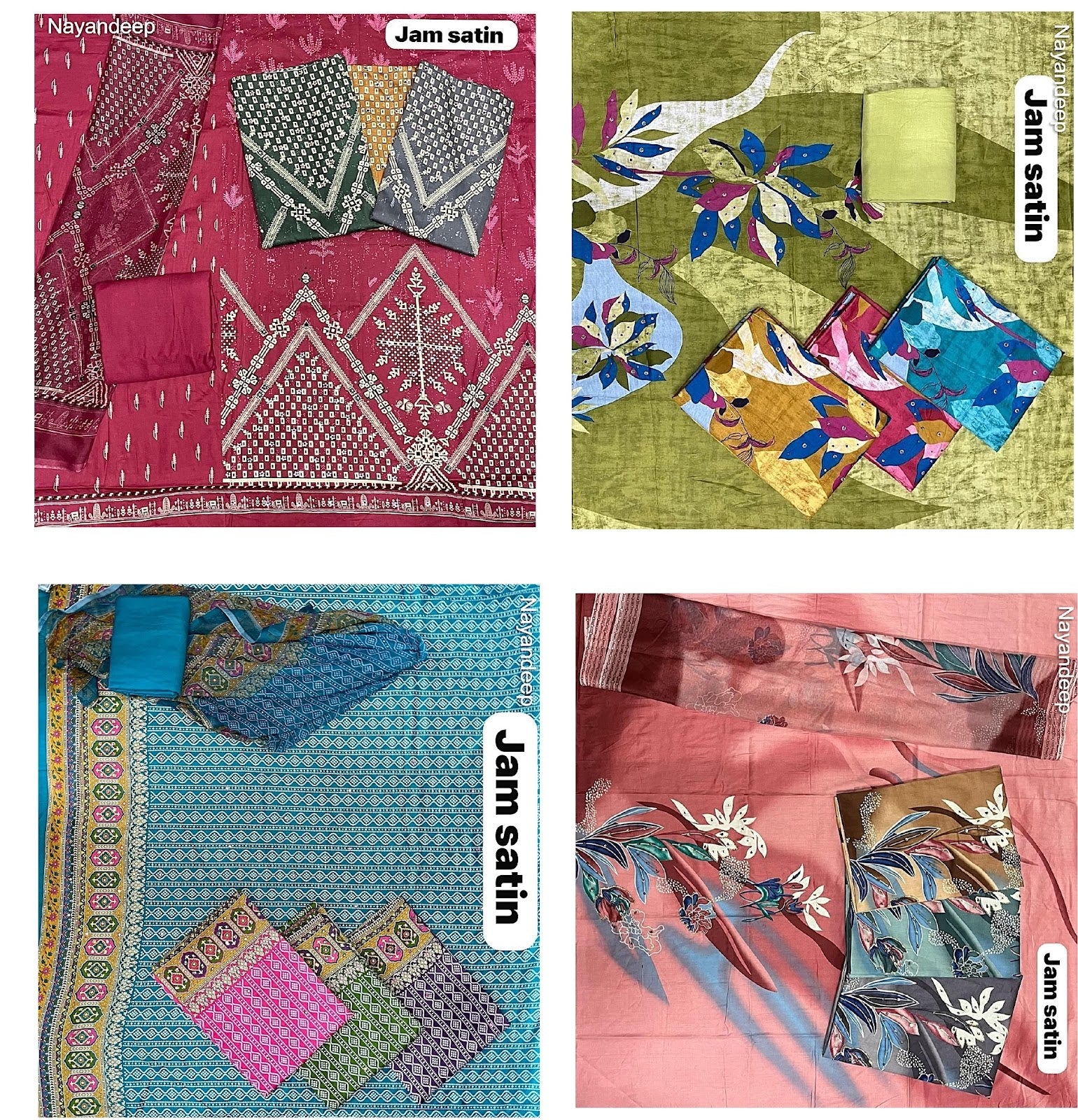 Jam Satin 2025 Nayandeep Salwar Suits Manufacturer Gujarat