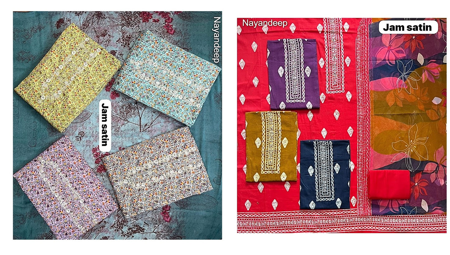 Jam Satin 2025 Nayandeep Salwar Suits Manufacturer Gujarat