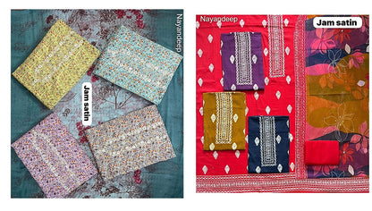 Jam Satin 2025 Nayandeep Salwar Suits Manufacturer Gujarat