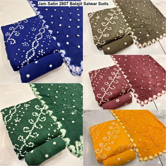 Jam Satin 2807 Balajit Salwar Suits Manufacturer India
