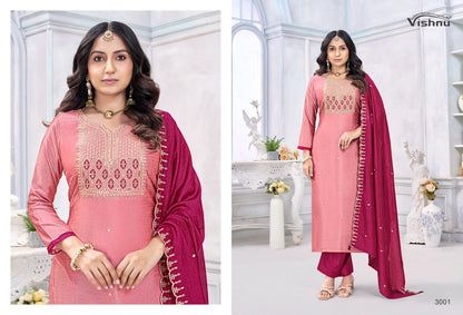 Jamaina Vishnu Impex Vichitra Silk Pant Style Suits Manufacturer Ahmedabad