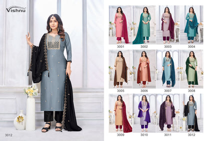 Jamaina Vishnu Impex Vichitra Silk Pant Style Suits Manufacturer Ahmedabad
