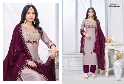 Jamaina Vishnu Impex Vichitra Silk Pant Style Suits Manufacturer Ahmedabad