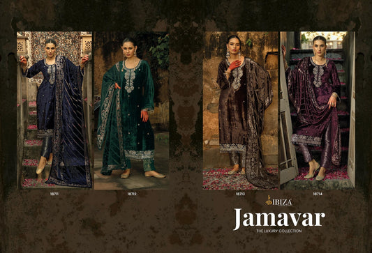 Jamavar Ibiza Velvet Suits Supplier India