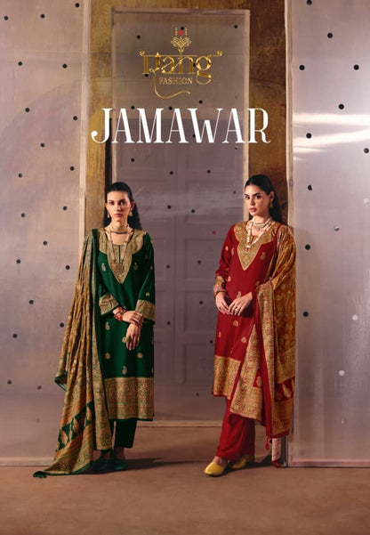 Jamawar Rang Fashion Pashmina Suits Wholesale Rate