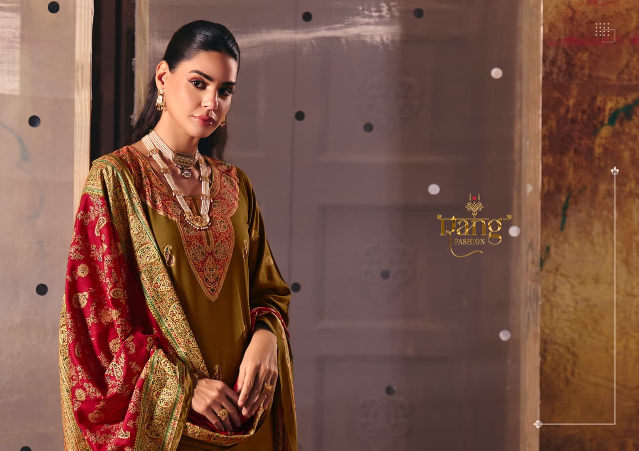 Jamawar Rang Fashion Pashmina Suits Wholesale Rate