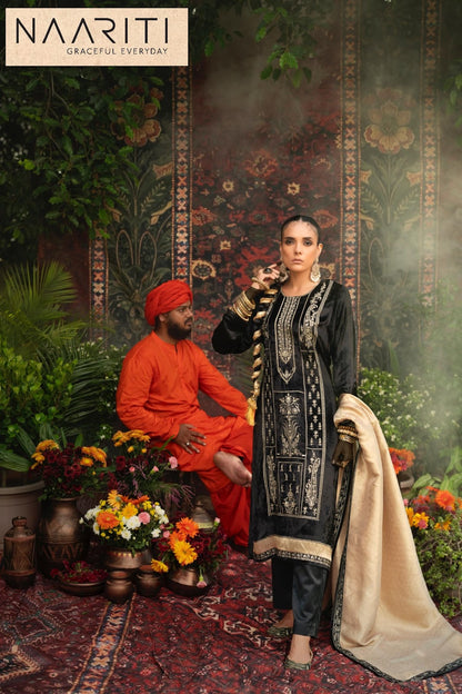Jamdaan Naariti Velvet Suits Exporter