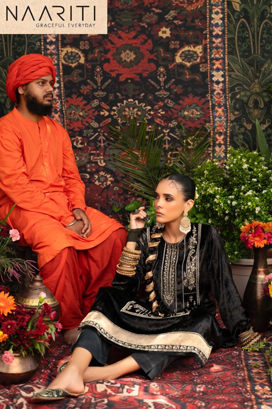Jamdaan Naariti Velvet Suits Exporter