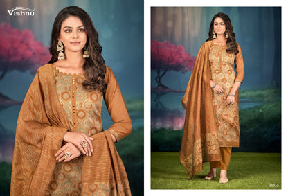 Jamdani Vishnu Impex Pant Style Suits Wholesaler
