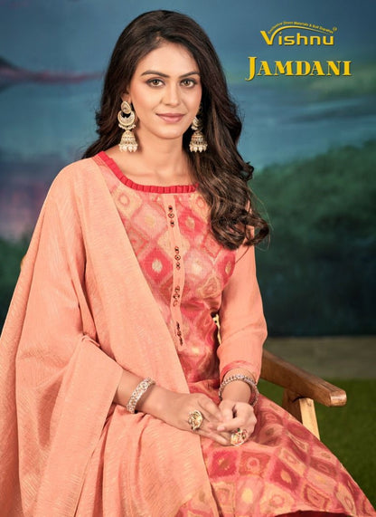 Jamdani Vishnu Impex Pant Style Suits Wholesaler