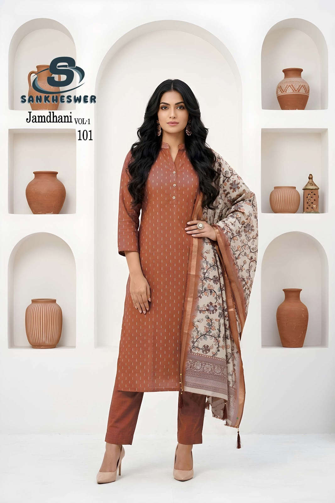 Jamdhani Vol 1 Sankheswer Readymade Pant Style Suits Manufacturer Gujarat