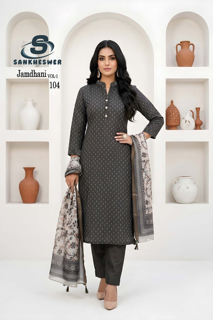 Jamdhani Vol 1 Sankheswer Readymade Pant Style Suits Manufacturer Gujarat