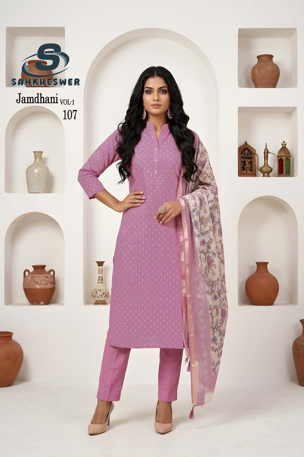Jamdhani Vol 1 Sankheswer Readymade Pant Style Suits Manufacturer Gujarat