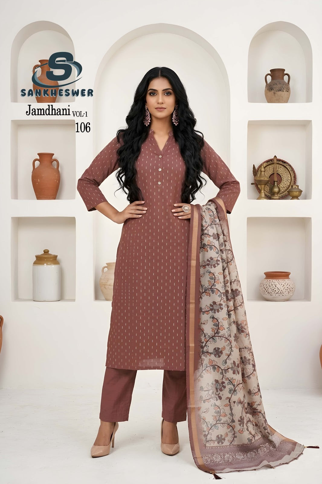 Jamdhani Vol 1 Sankheswer Readymade Pant Style Suits Manufacturer Gujarat