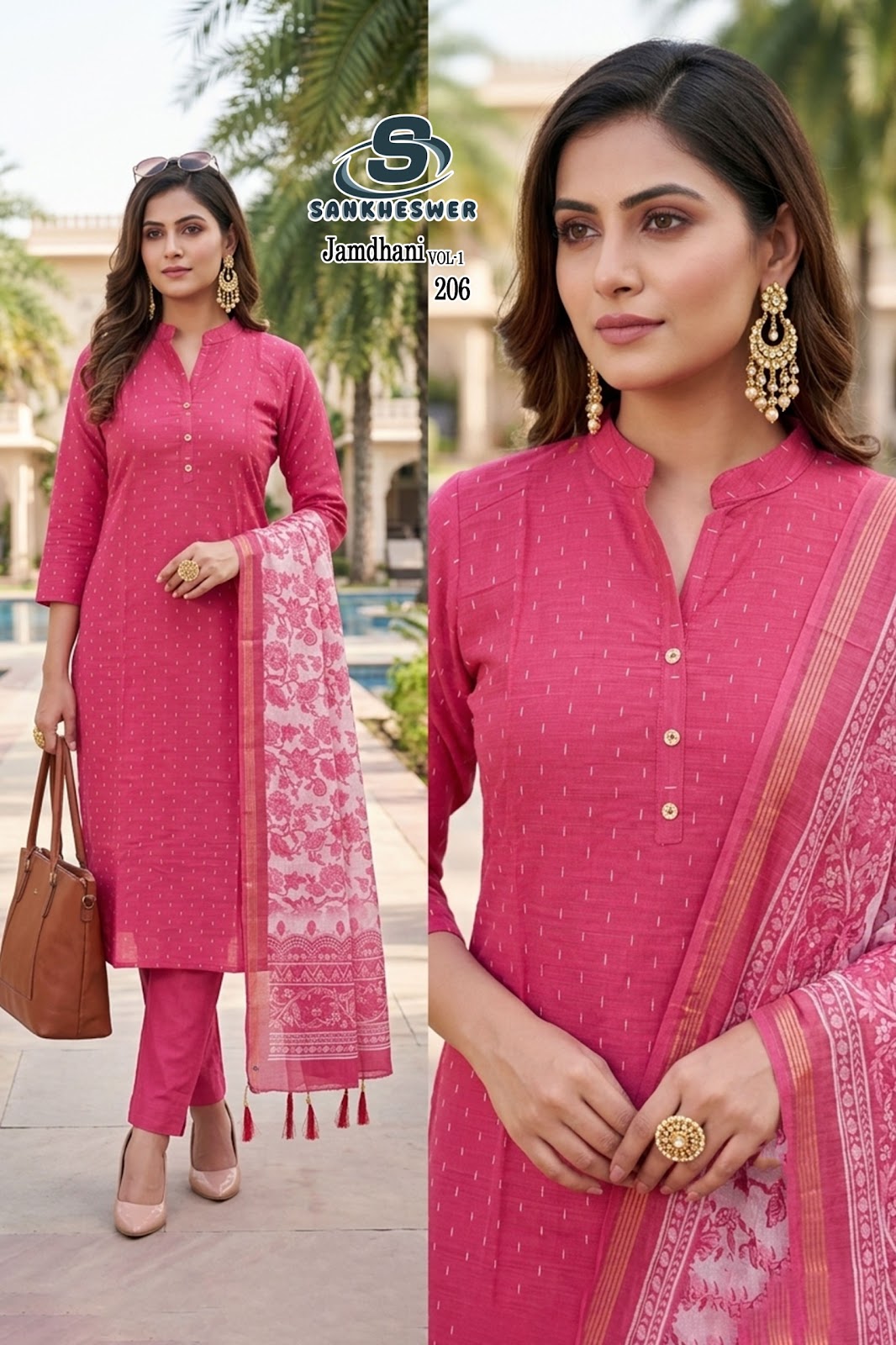 Jamdhani Vol 2 Sankheswer Readymade Pant Style Suits Wholesaler Gujarat