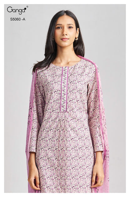 Jameela S5060 Ganga Cotton Pant Style Suits Wholesaler Gujarat
