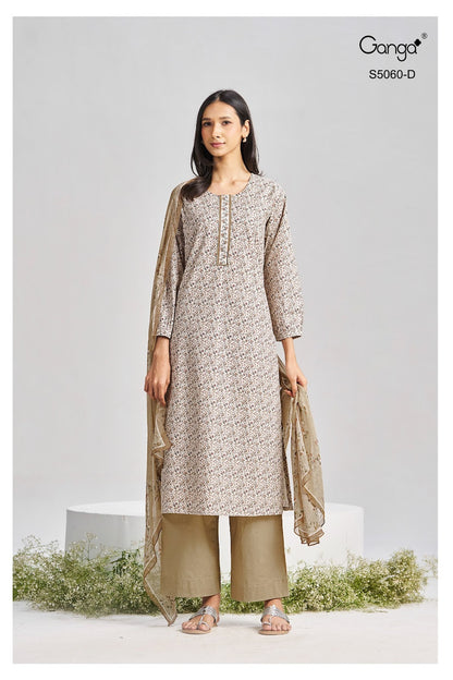 Jameela S5060 Ganga Cotton Pant Style Suits Wholesaler Gujarat