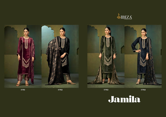 Jamila Ibiza Pure Viscose Velvet Suits Wholesaler